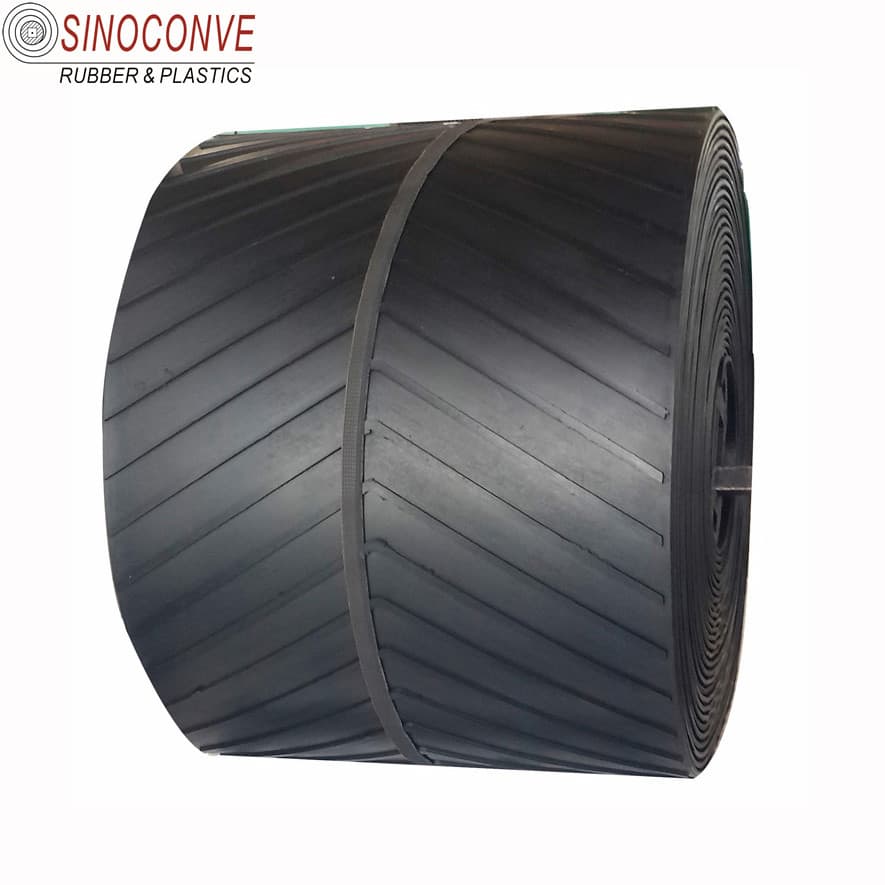 Patterned chevron 3 ply EP150 types conveyor belt